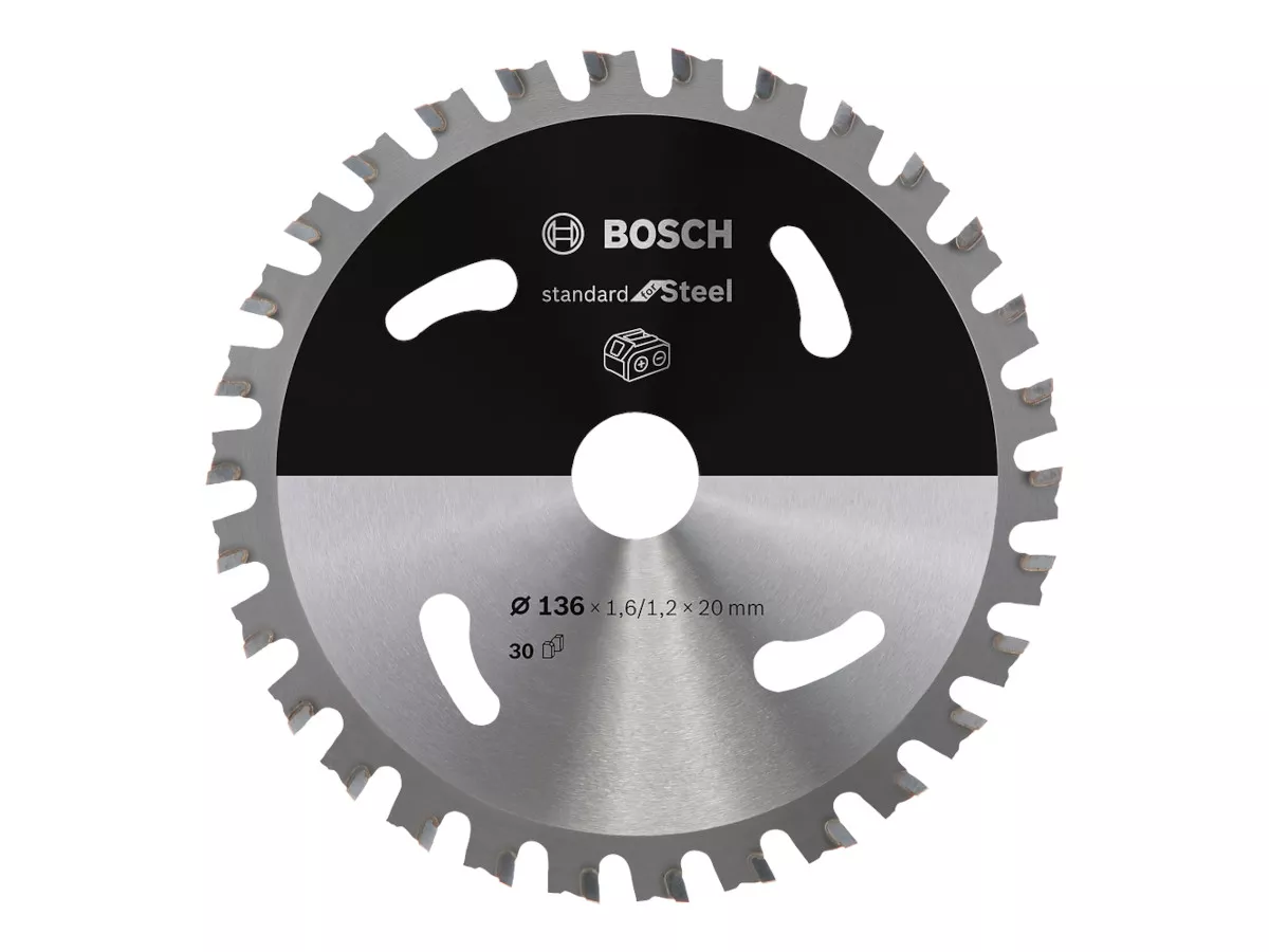 Lame spéciale métaux Bosch Standart for Steel Ø136mm scie sans fil